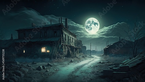 Ghost Town at Night © Garrett
