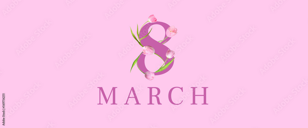 Beautiful greeting card for Women's Day Beautiful greeting card for Women's Day