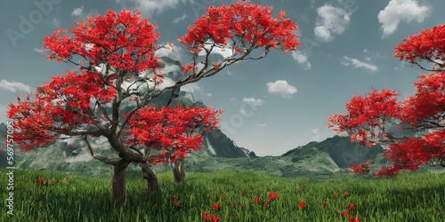 spring in the park