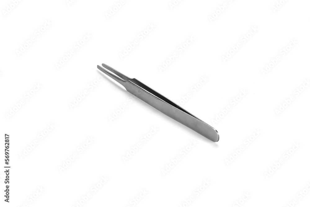 forceps tissue medical equipment isolated on white background with clipping path. forceps tissue medical equipment isolated on white background with clipping path.