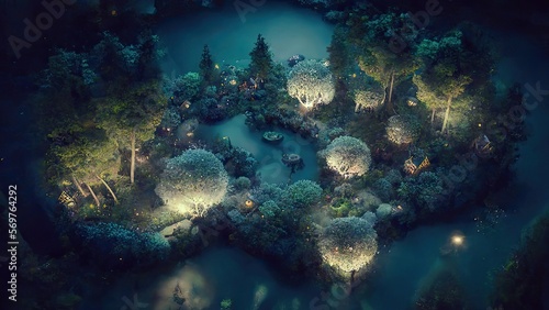 Aerial View of Fairy Tale World
