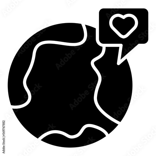 earth with love icon