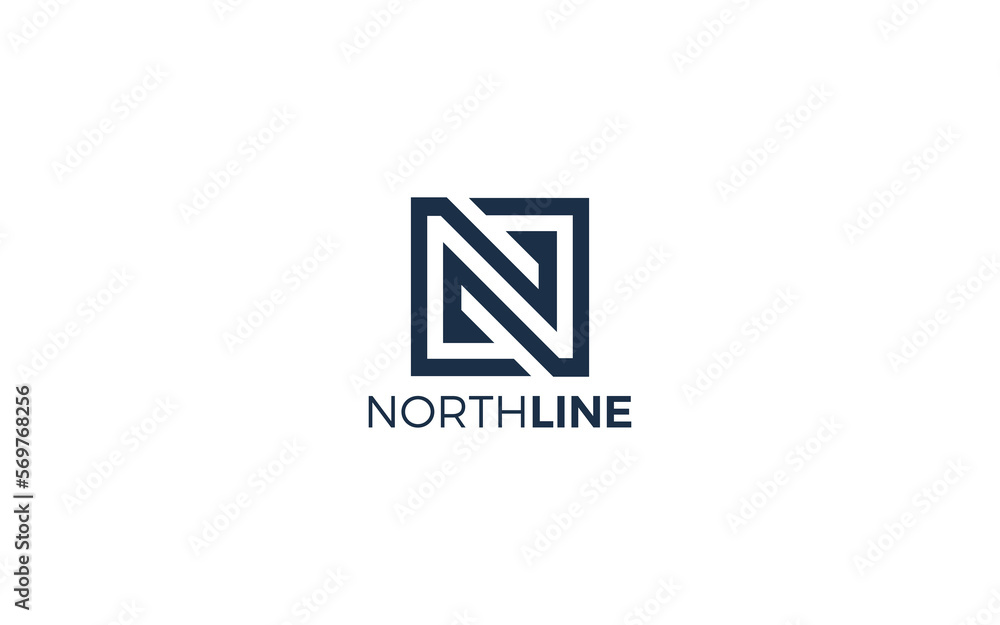 Letter N logo with simple and modern style Stock Vector Adobe Stock