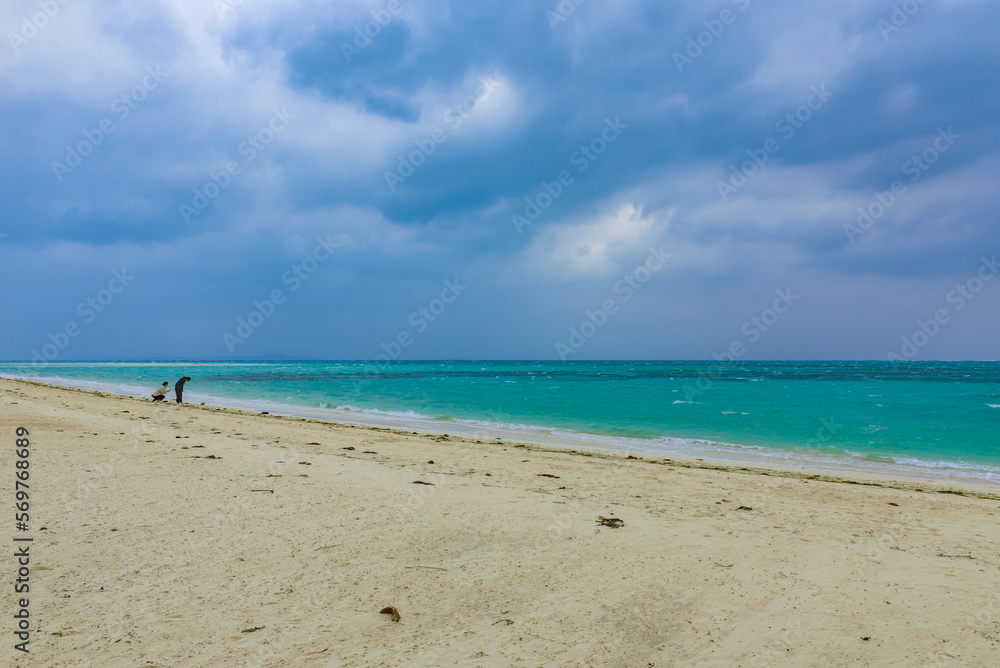 Fototapeta premium 沖縄県竹富島 コンドイ浜 日本