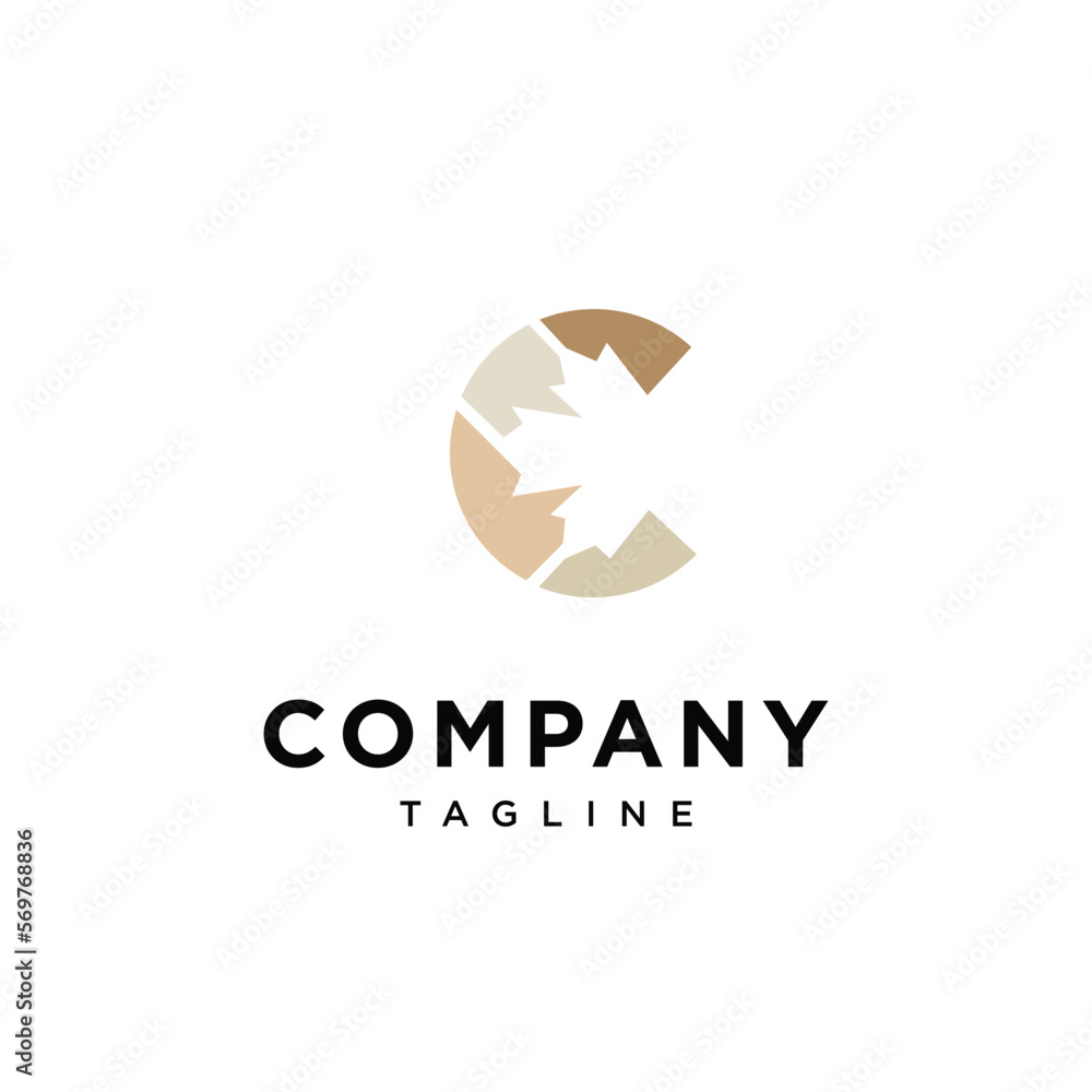 Letter C mapple leaf flooring logo icon vector template.eps Letter C mapple leaf flooring logo icon vector template.eps
