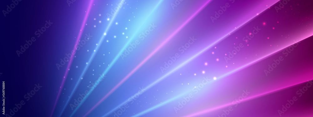 Fototapeta premium Abstract blue technology, business or science background