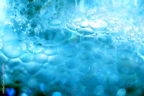洗剤の泡、バブルのクローズアップ背景画像