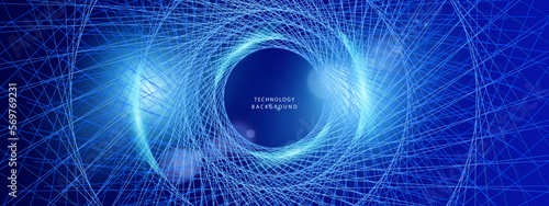 Modern technology circuit board texture background design. Waves flow. Quantum explosion technology. Quantum computer technologies concept. Futuristic blue circuit board background vector motherboard