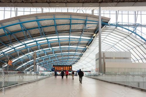 London Waterloo Station, taken at London on May 20, 2022. photo