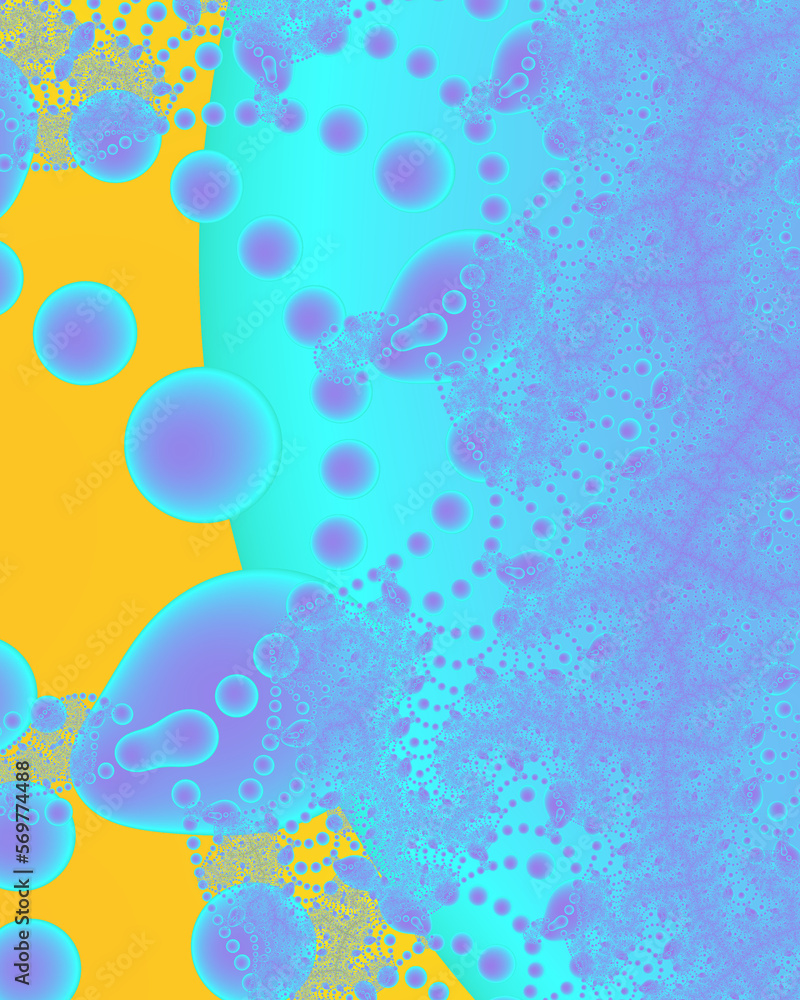 Fototapeta premium Abstract art fractal unique pattern background wallpaper