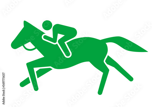 乗馬　競馬　ピクトグラム