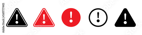 Attention sign vector icons
