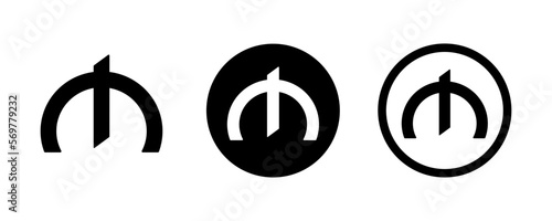 Azn vector icons set