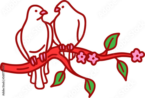 Valentine Day Love Bird