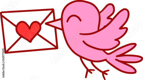 Valentine Day Love Bird