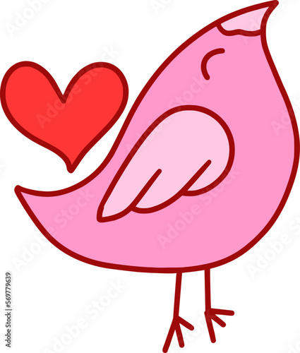 Valentine Day Love Bird