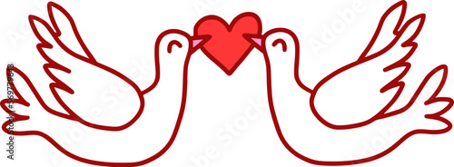 Valentine Day Love Bird