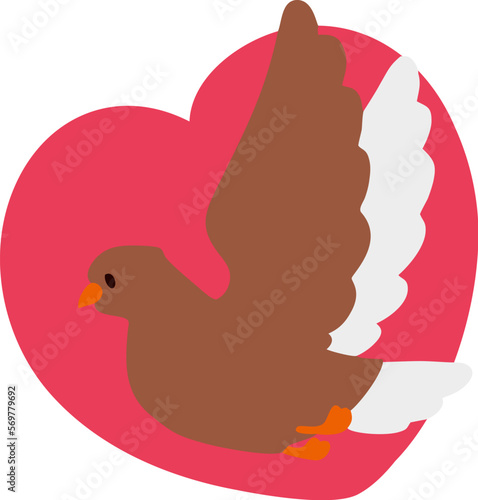 Valentine Day Love Bird