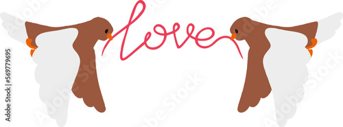 Valentine Day Love Bird
