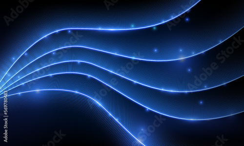 curve line blue of lights for ecommerce signs retail shopping, advertisement business agency, ads campaign marketing, email newsletter, landing pages, creative header, billboard