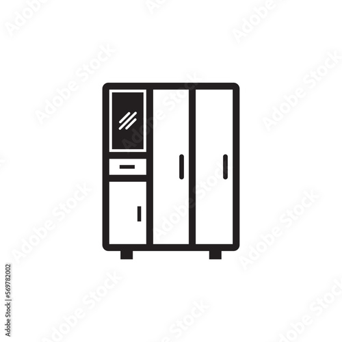 cupboard icon , cabinet icon vector