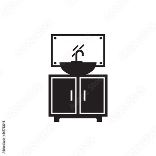 cupboard icon , cabinet icon vector