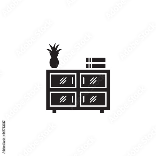 cupboard icon , cabinet icon vector