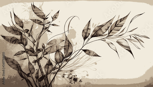 plantation abstract plant background illustration vector graphic