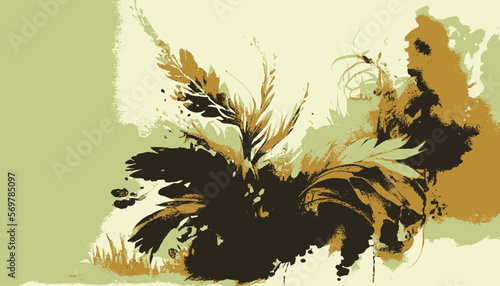 plantation abstract plant background illustration vector graphic
