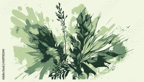 plantation abstract plant background illustration vector graphic