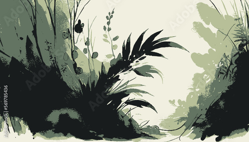 plantation abstract plant background illustration vector graphic