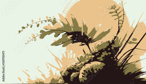 plantation abstract plant background illustration vector graphic