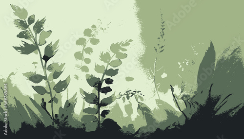 plantation abstract plant background illustration vector graphic