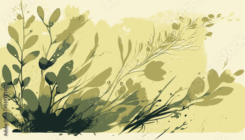 plantation abstract plant background illustration vector graphic