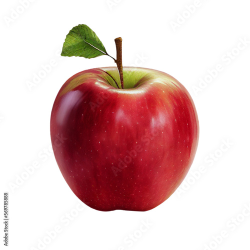 apple isolated on transparent background cutout