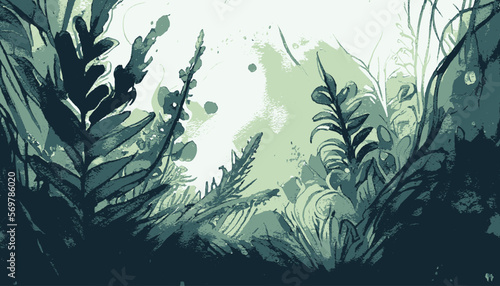 plantation abstract plant background illustration vector graphic