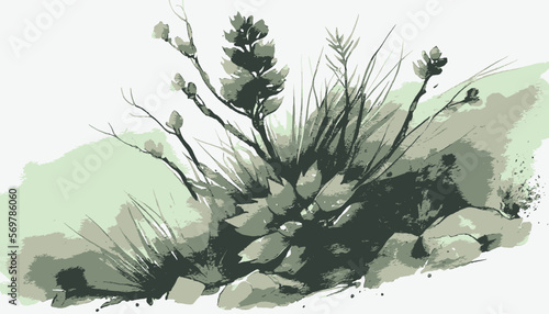 plantation abstract plant background illustration vector graphic