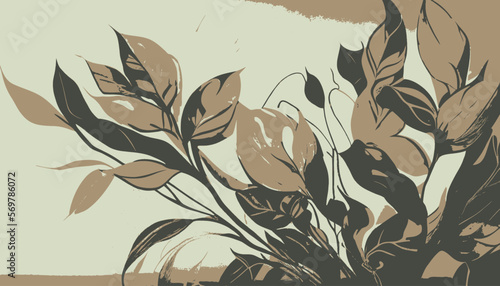 plantation abstract plant background illustration vector graphic