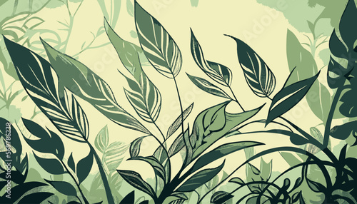 plantation abstract plant background illustration vector graphic