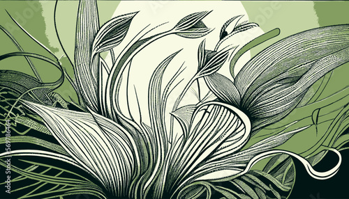 plantation abstract plant background illustration vector graphic