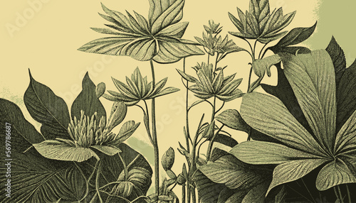 plantation abstract plant background illustration vector graphic