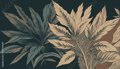 plantation abstract plant background illustration vector graphic