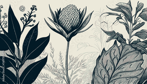 plantation abstract plant background illustration vector graphic