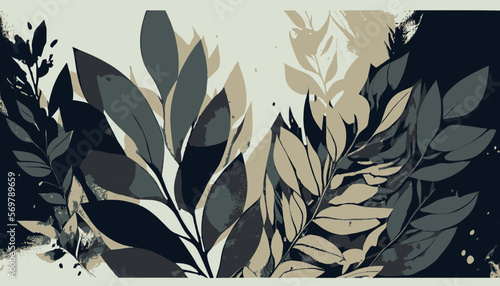 plantation abstract plant background illustration vector graphic