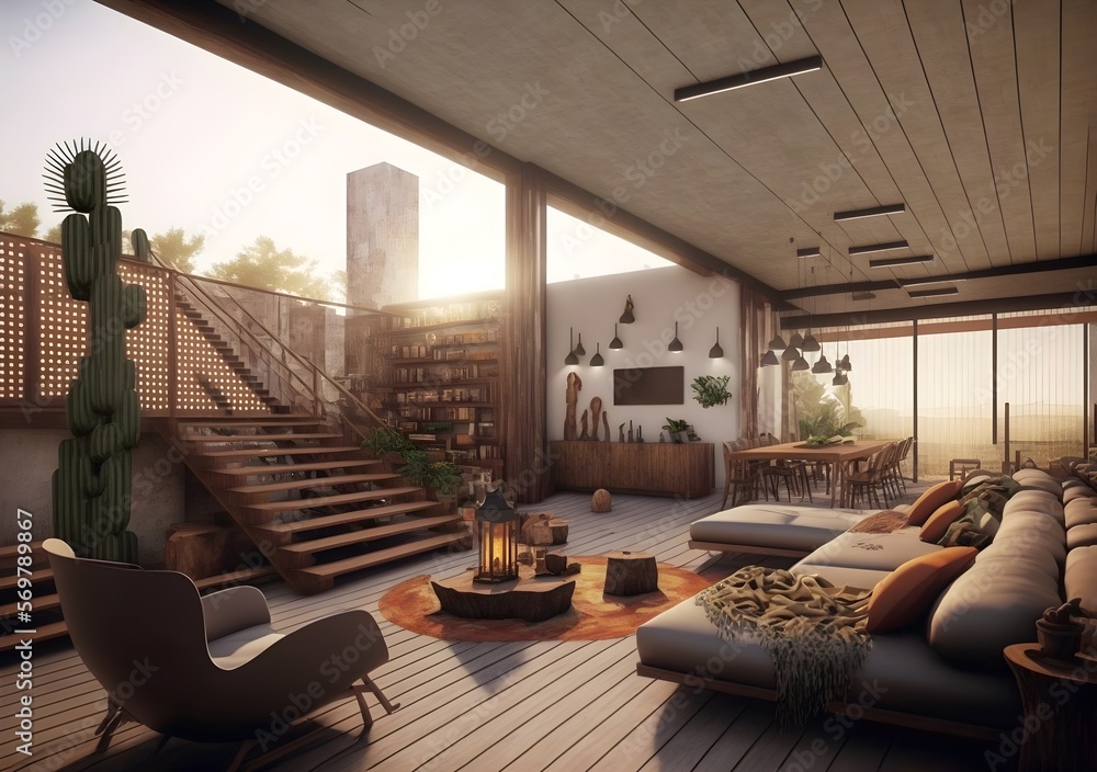 Primitive interior design style for modern times with earthy finishes ...