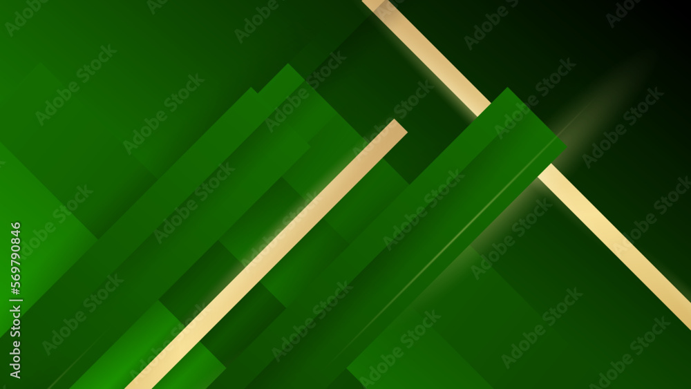 Geometric dark green abstract background. Random shapes with lines stripe and light composition. Modern design. Geometric dark green abstract background. Random shapes with lines stripe and light composition. Modern design.