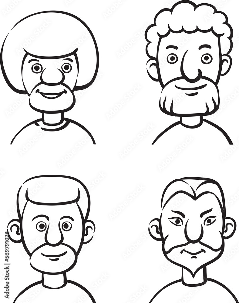 whiteboard drawing bearded men - PNG image with transparent background whiteboard drawing bearded men - PNG image with transparent background