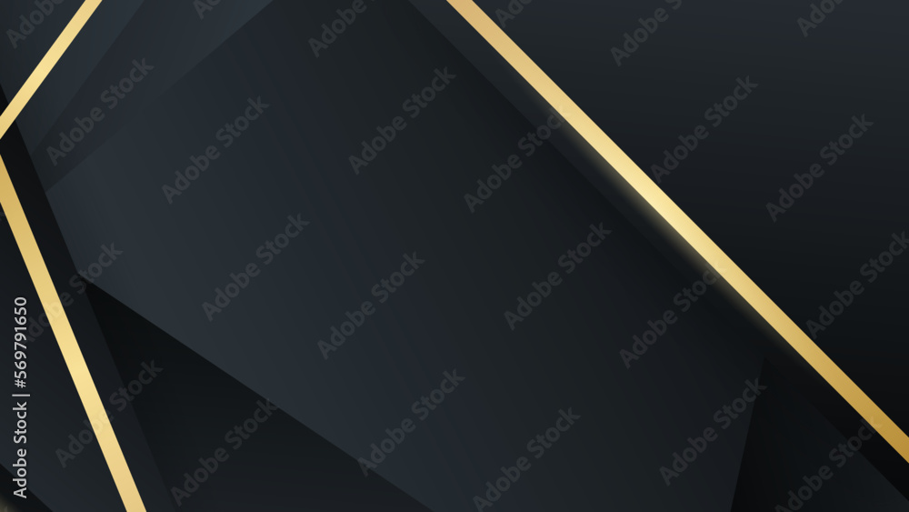 Abstract dark grey metallic futuristic design modern technology background with gold line element. Abstract monochrome background with light effect. Abstract dark grey metallic futuristic design modern technology background with gold line element. Abstract monochrome background with light effect.