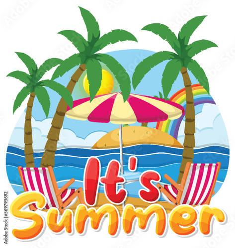 Its summer logo template