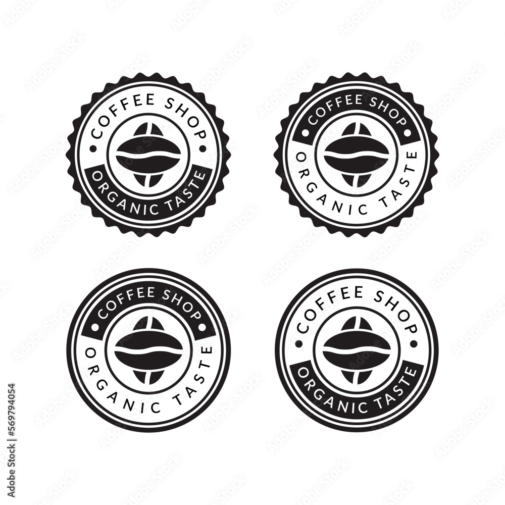 Vintage logo. Coffee shop template. Restaurant label. Vector design elements, business signs
